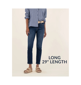 Kut from the Kloth Reese High Rise Fab Ab Ankle Straight Long 29" in Enchantment by Kut from the Kloth