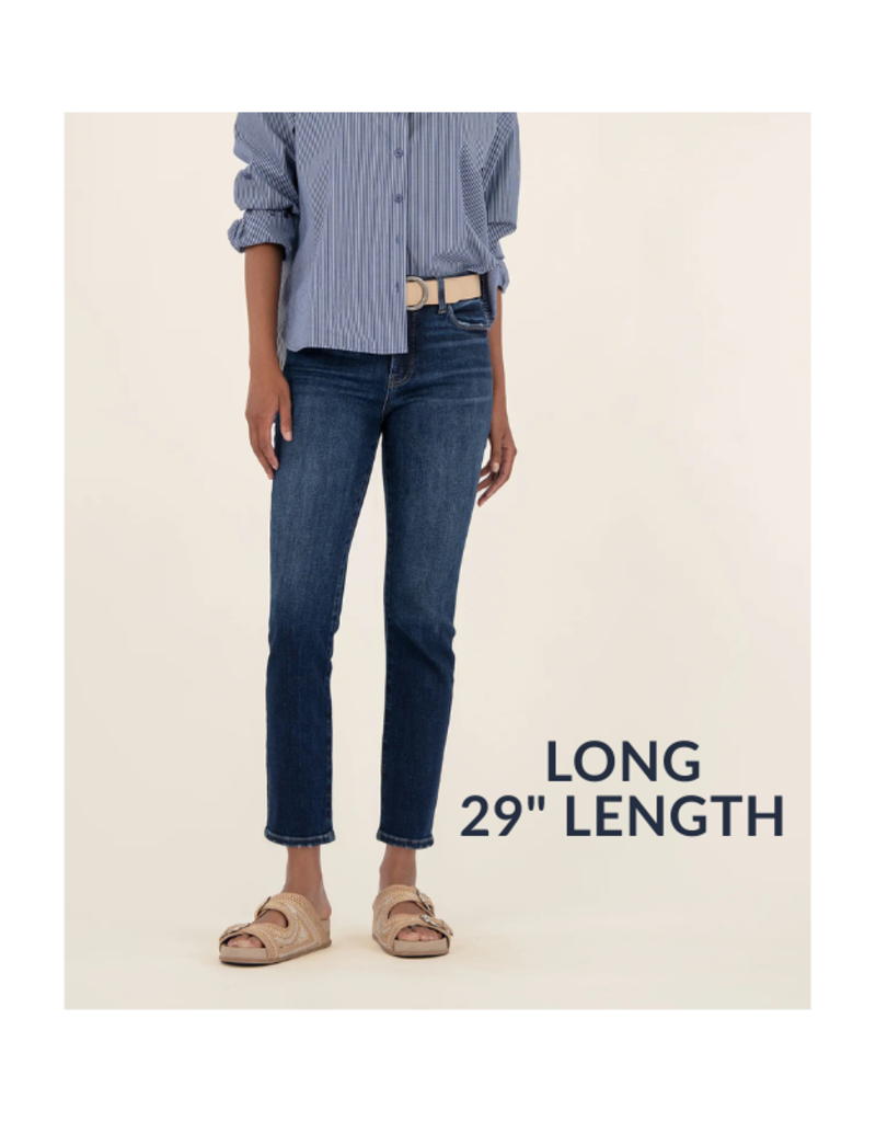 Kut from the Kloth Reese High Rise Fab Ab Ankle Straight Long 29" in Enchantment by Kut from the Kloth