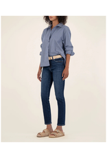 Kut from the Kloth Reese High Rise Fab Ab Ankle Straight Long 29" in Enchantment by Kut from the Kloth