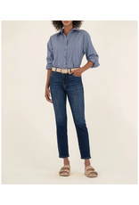 Kut from the Kloth Reese High Rise Fab Ab Ankle Straight Long 29" in Enchantment by Kut from the Kloth