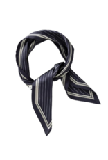 YAYA Striped Small Scarf in Inkwell Blue by YAYA