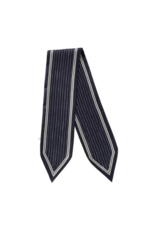 YAYA Striped Small Scarf in Inkwell Blue by YAYA