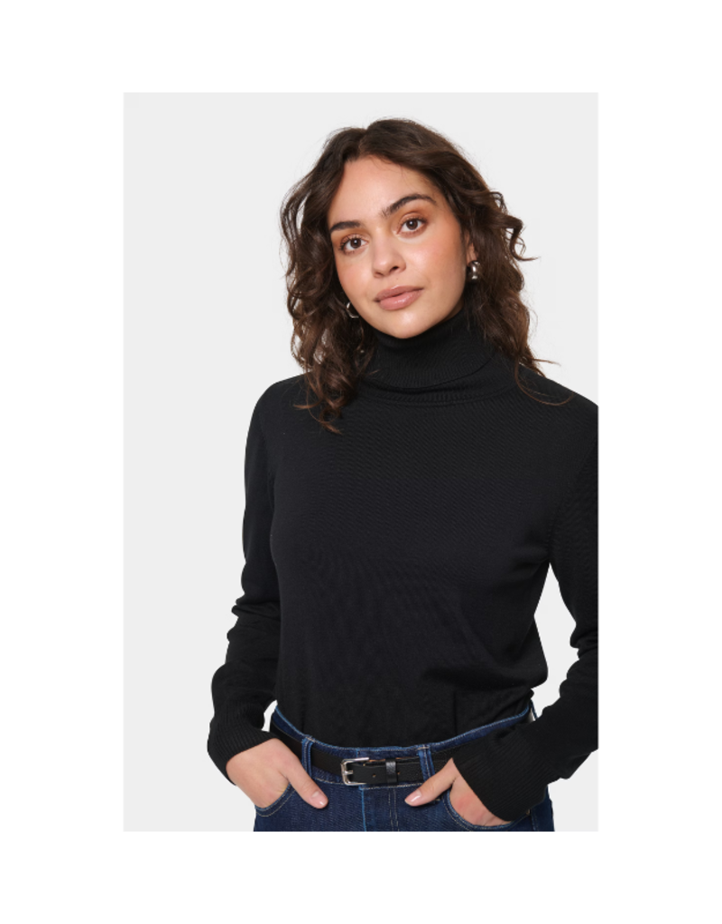 Saint Tropez Mila Turtleneck in Black by Saint Tropez