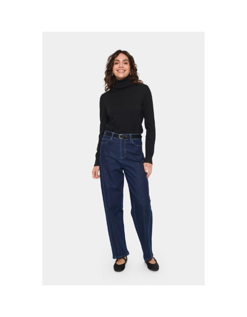 Saint Tropez Mila Turtleneck in Black by Saint Tropez