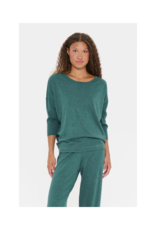 Saint Tropez Mila Round Neck Pullover in June Bug Melange Saint Tropez