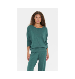 Saint Tropez Mila Round Neck Pullover in June Bug Melange Saint Tropez by