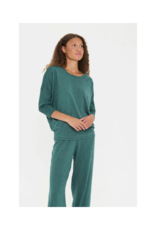 Saint Tropez Mila Round Neck Pullover in June Bug Melange Saint Tropez