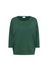 Saint Tropez Mila Round Neck Pullover in June Bug Melange Saint Tropez