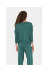Saint Tropez Mila Round Neck Pullover in June Bug Melange Saint Tropez