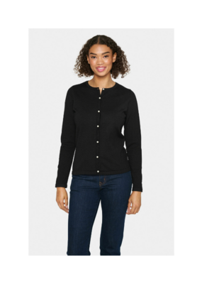 Saint Tropez Jemma Cardigan in Black by Saint Tropez