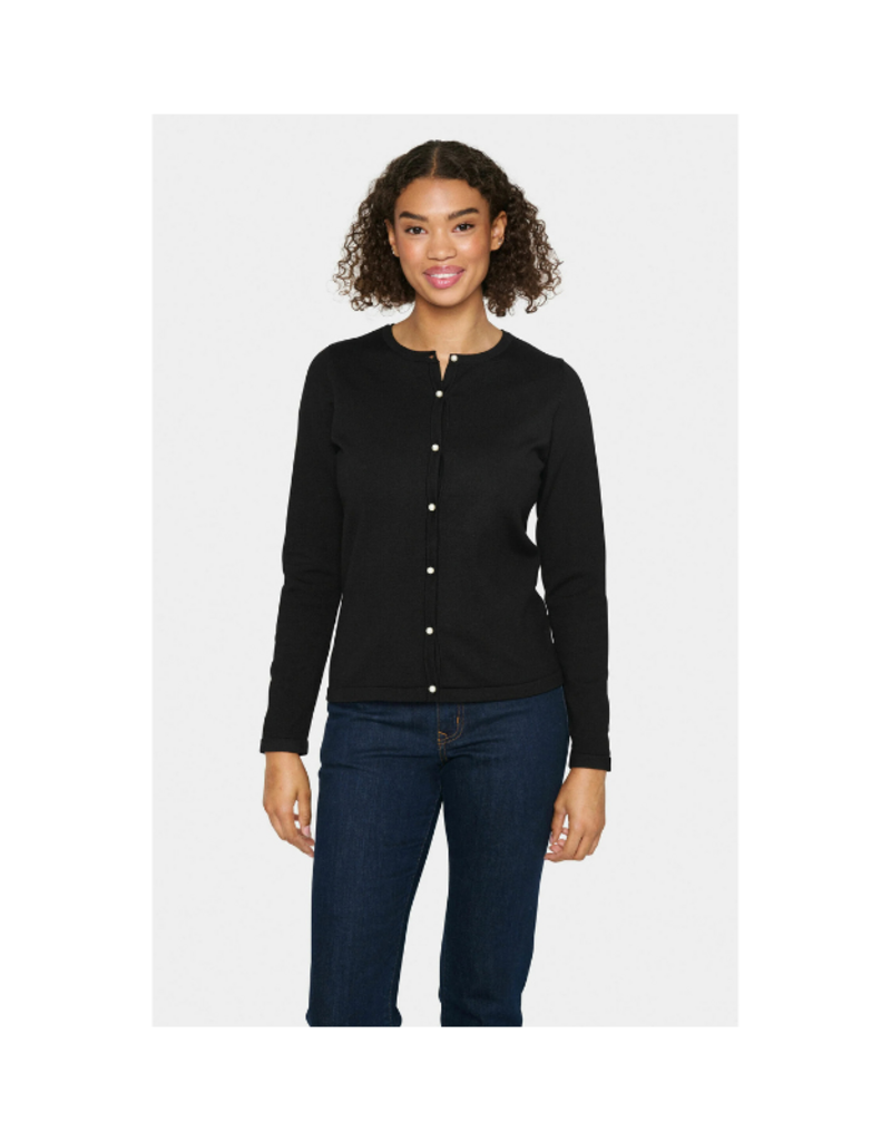 Saint Tropez Jemma Cardigan in Black by Saint Tropez