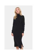 Saint Tropez Mila Turtleneck Long Dress in Black by Saint Tropez