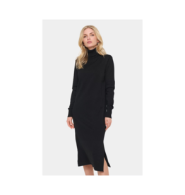 Saint Tropez Mila Turtleneck Long Dress in Black by Saint Tropez