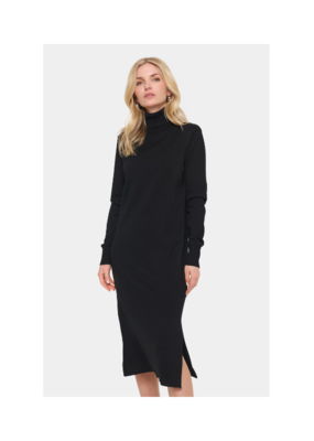 Saint Tropez Mila Turtleneck Long Dress in Black by Saint Tropez