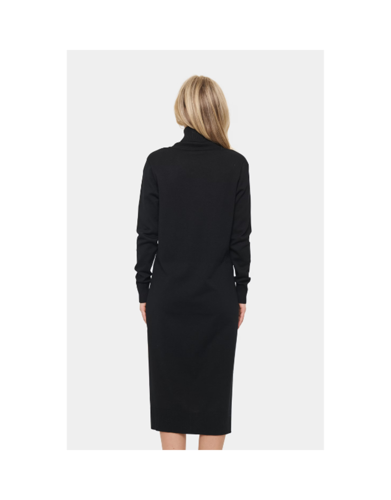 Saint Tropez Mila Turtleneck Long Dress in Black by Saint Tropez