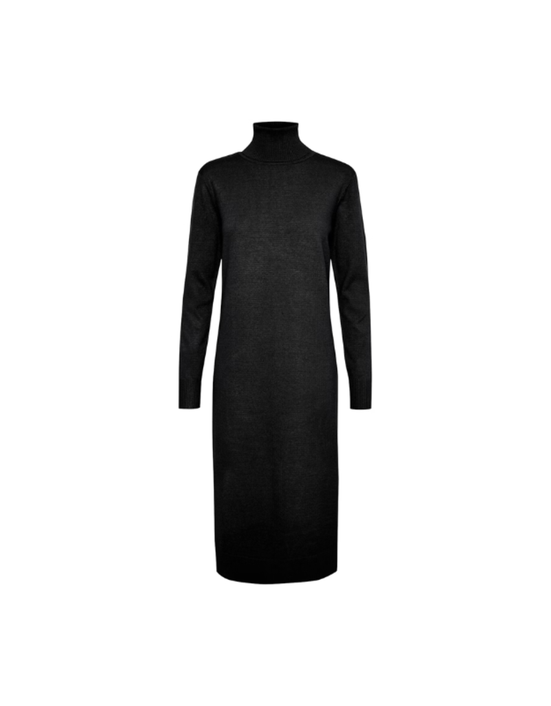 Saint Tropez Mila Turtleneck Long Dress in Black by Saint Tropez