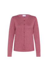 Saint Tropez Mila Cardigan in Red Violet Melange by Saint Tropez