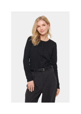 Saint Tropez Mila Cardigan in Black by Saint Tropez