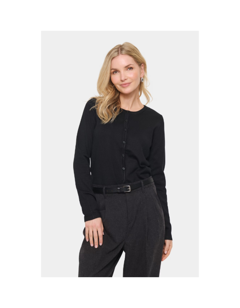 Saint Tropez Mila Cardigan in Black by Saint Tropez