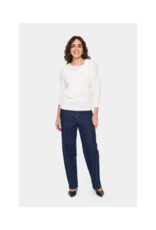 Saint Tropez Mila Roundneck Pullover in Ice by Saint Tropez