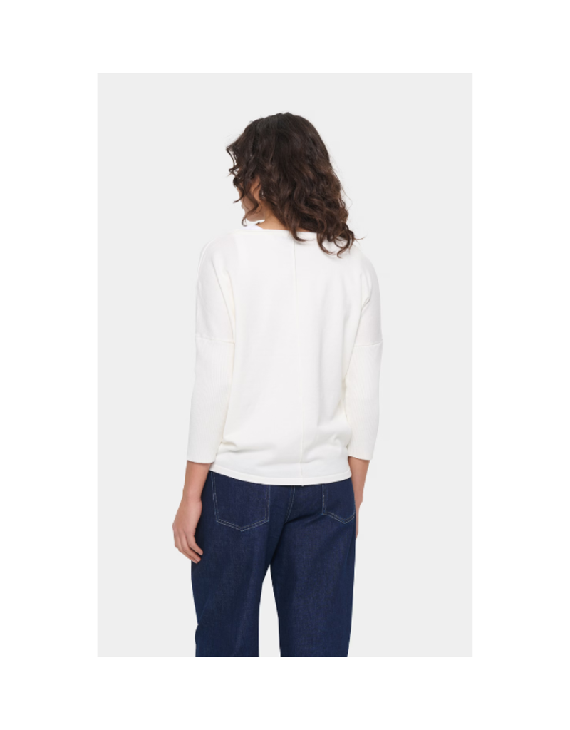 Saint Tropez Mila Roundneck Pullover in Ice by Saint Tropez