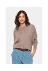 Saint Tropez Mila Roundneck Pullover in Atmos Melange by Saint Tropez