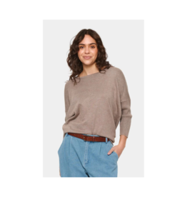 Saint Tropez Mila Roundneck Pullover in Atmos Melange by Saint Tropez