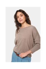 Saint Tropez Mila Roundneck Pullover in Atmos Melange by Saint Tropez