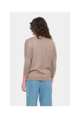 Saint Tropez Mila Roundneck Pullover in Atmos Melange by Saint Tropez