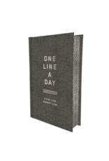 Raincoast Books Charcoal Canvas One Line A Day Memory Book