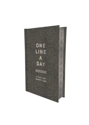 Raincoast Books Charcoal Canvas One Line A Day Memory Book