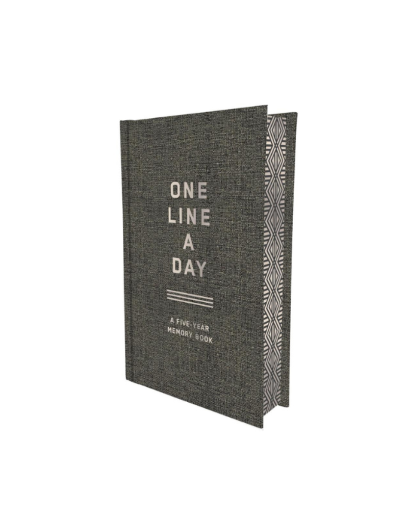 Raincoast Books Charcoal Canvas One Line A Day Memory Book