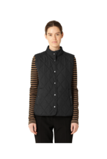 Ilse Jacobsen Quilted Short Vest in Black by Ilse Jacobsen