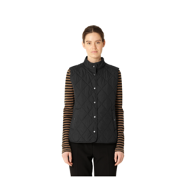 Ilse Jacobsen Quilted Short Vest in Black by Ilse Jacobsen