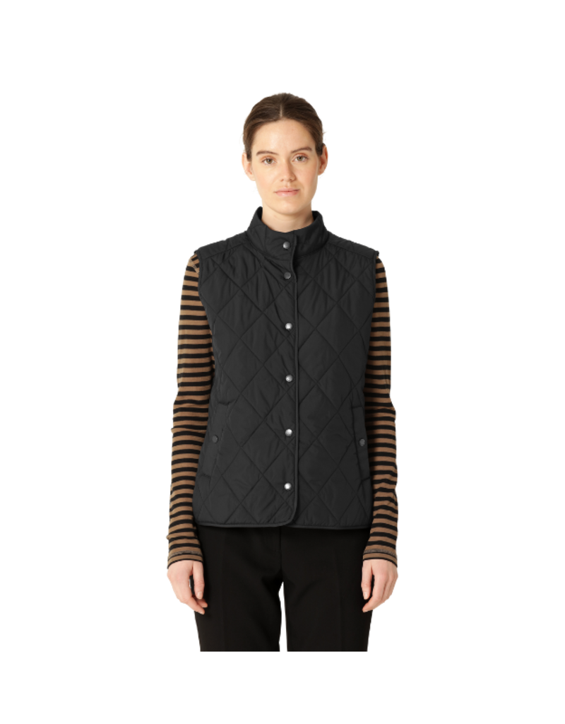 Ilse Jacobsen Quilted Short Vest in Black by Ilse Jacobsen