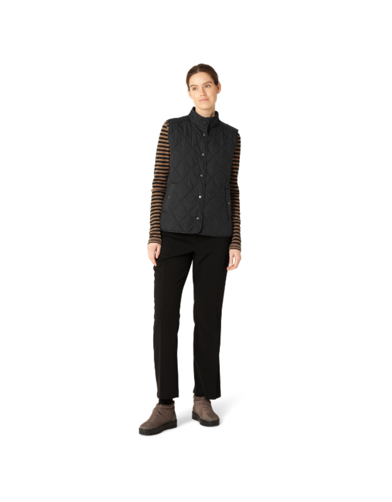 Ilse Jacobsen Quilted Short Vest in Black by Ilse Jacobsen