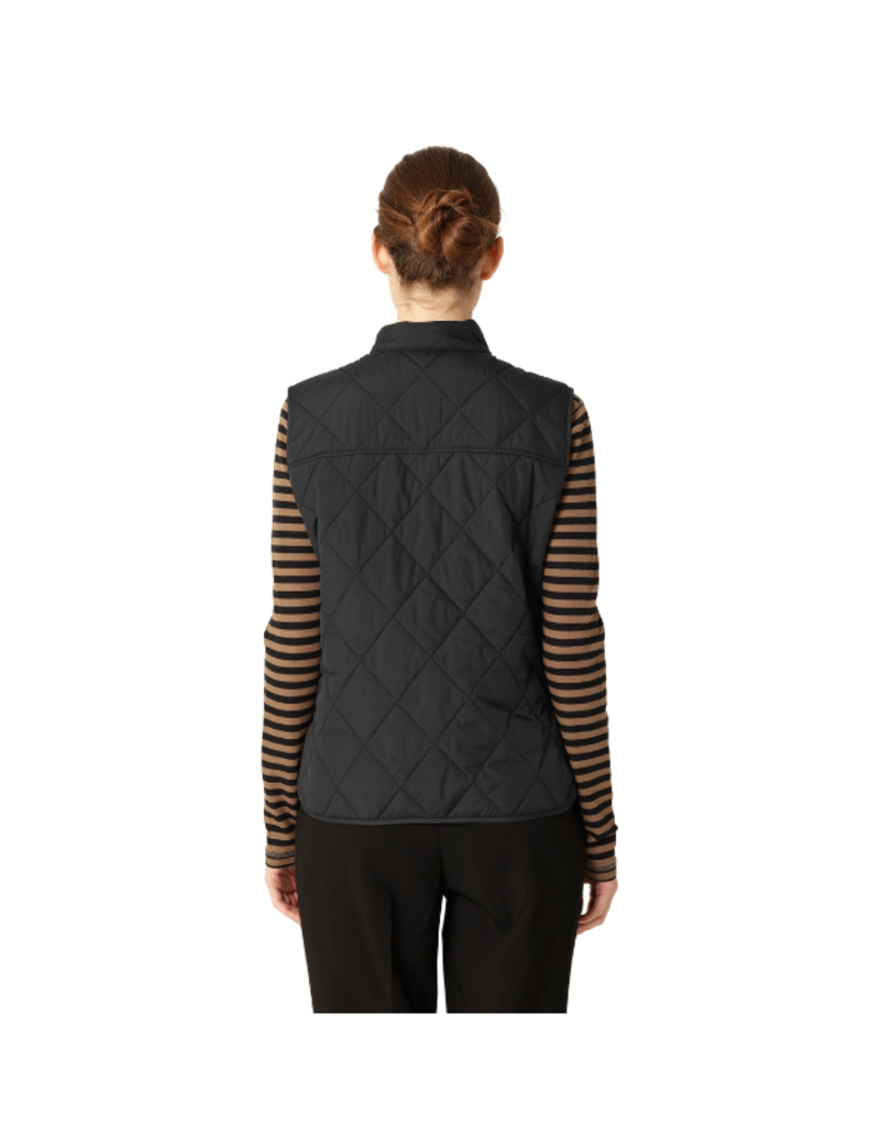 Ilse Jacobsen Quilted Short Vest in Black by Ilse Jacobsen