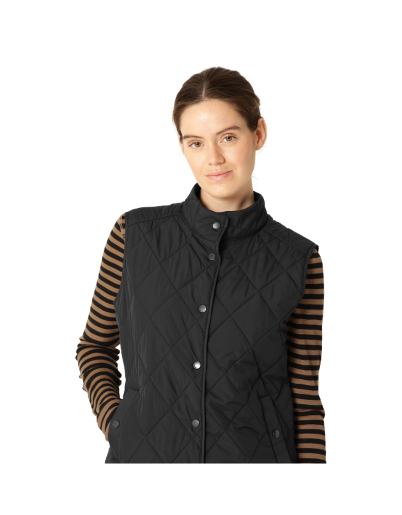 Ilse Jacobsen Quilted Short Vest in Black by Ilse Jacobsen