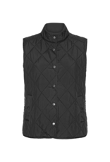 Ilse Jacobsen Quilted Short Vest in Black by Ilse Jacobsen
