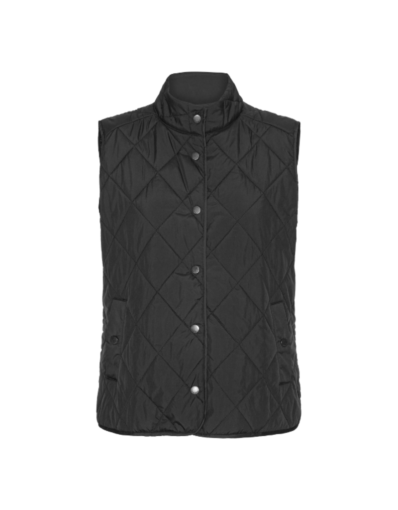 Ilse Jacobsen Quilted Short Vest in Black by Ilse Jacobsen