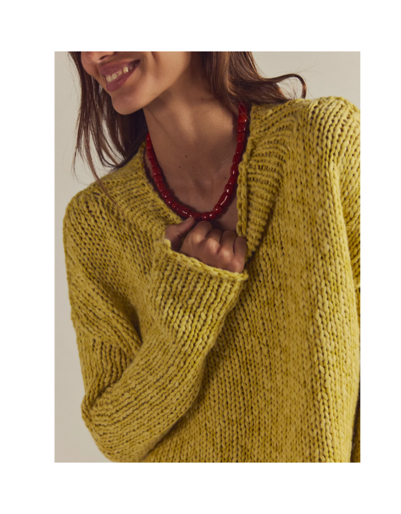 Free People Opal Sweater in Yellow by Free People