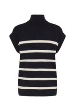 b.young Morla Halfzip Vest in Black Mix by b.young
