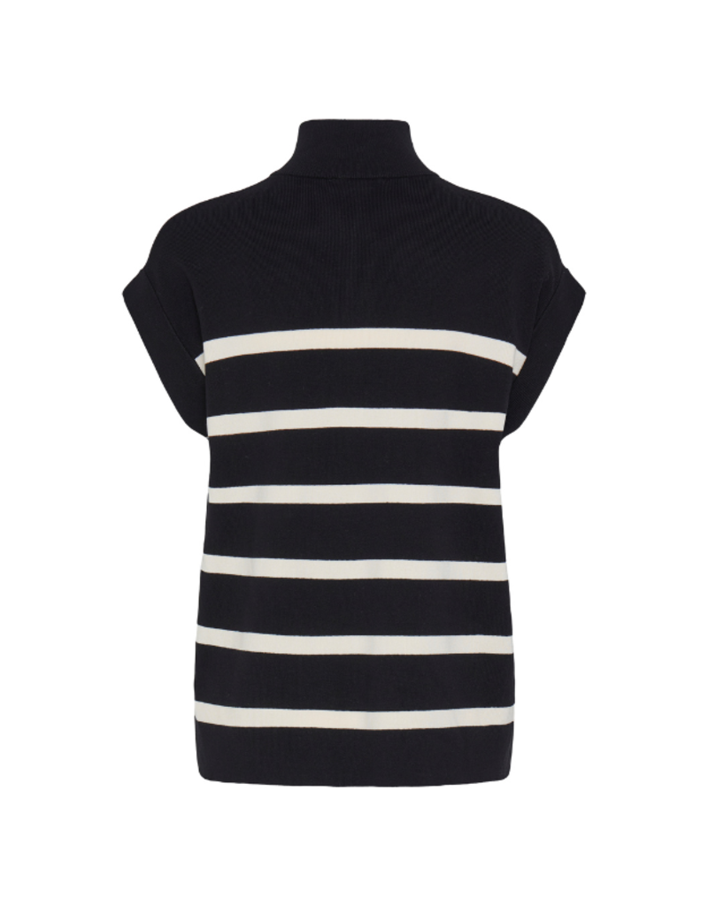b.young Morla Halfzip Vest in Black Mix by b.young