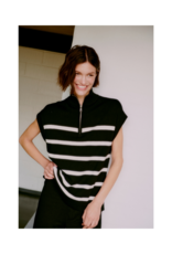 b.young Morla Halfzip Vest in Black Mix by b.young