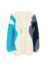 b.young Millers Long Cardigan in Birch Melange by b.young