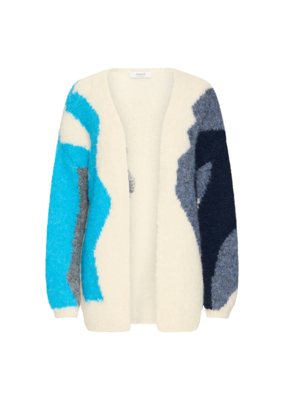 b.young Millers Long Cardigan in Birch Melange by b.young