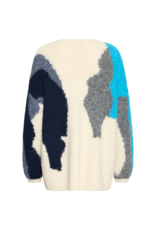 b.young Millers Long Cardigan in Birch Melange by b.young