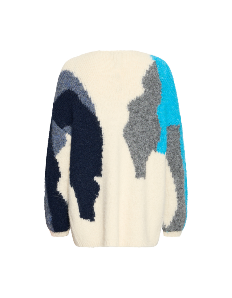 b.young Millers Long Cardigan in Birch Melange by b.young