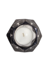 Black Kye Glass Candleholder Extra Large