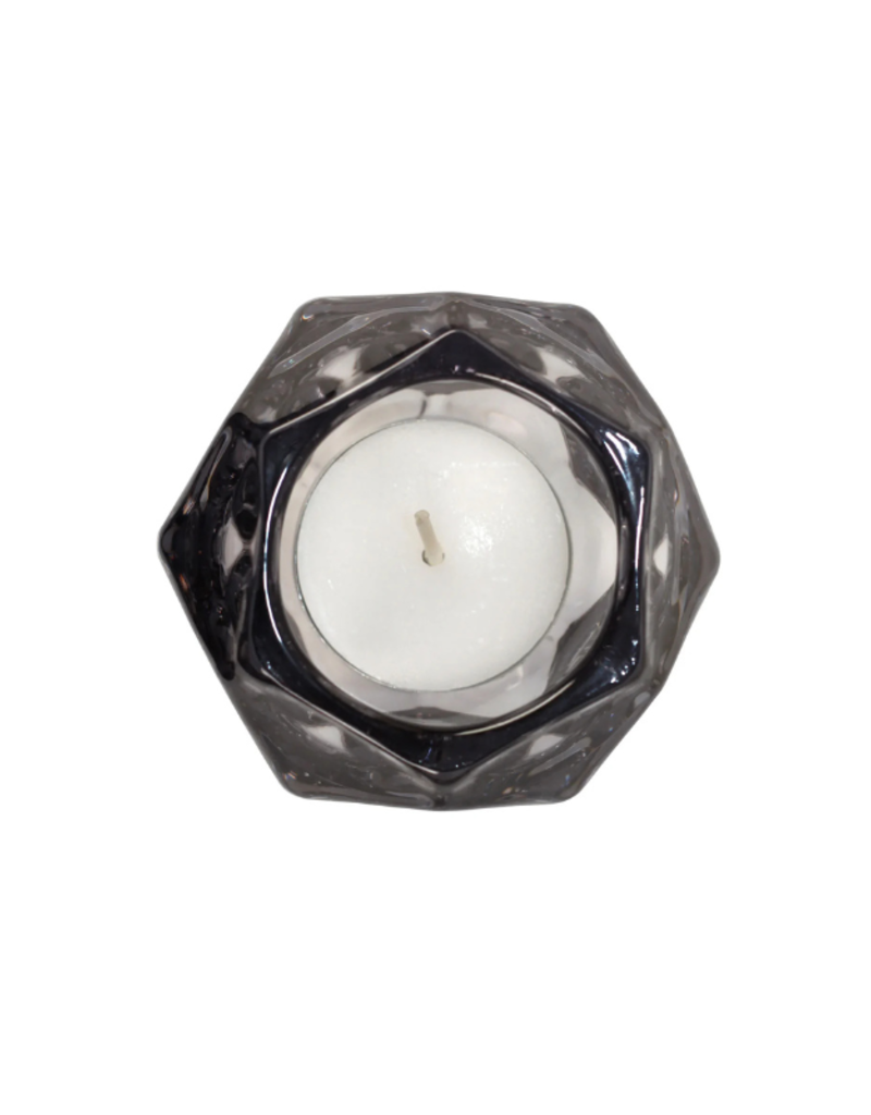 Black Kye Glass Candleholder Extra Large